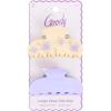 imageGoody Luxe Mini Blue Flowers Claw Clips NoSlip Grip Hair Clips for All Hair Types 4 ctBlueWhite