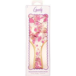 imageGoody Luxe Pink Floral Print Brush Bamboo Bristles Ouchless Detangling For All Hair Types 1 ct