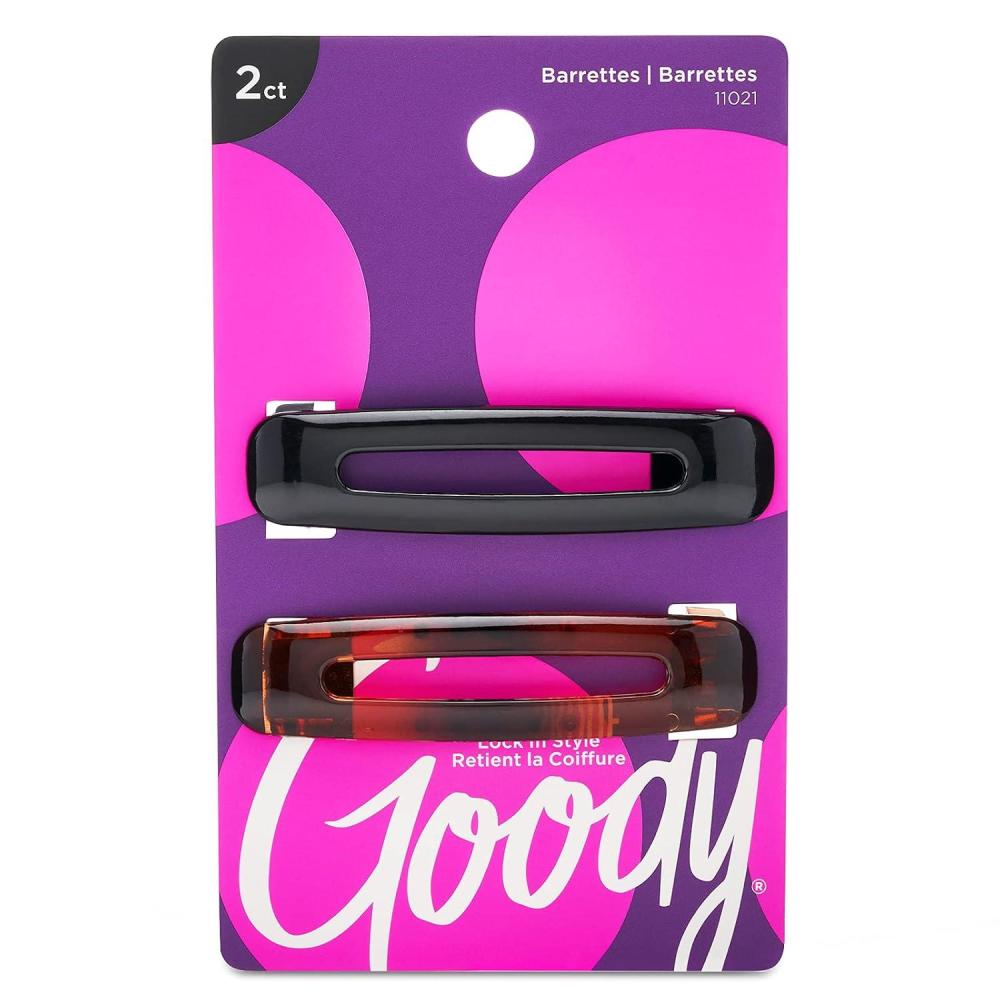 imageGoody SlideProof 2 Count  Barrettes  Suitable for All Hair Types  PainFree Hair Accessories for Women and Girls  All Day Comfort