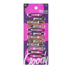 imageGoody Classics Goody Kids Epoxy Contour Snap Clips  4 CountAssorted Colors  Just Snap Into Place  Suitable For All Hair Types  PainFree Hair Accessories For Women And Girls  All Day ComfortNeutral Epoxy