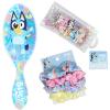 imageWet Brush Bluey Kids Midi Hair BrushLimited Edition Orange  Goody x Bluey Multicolor Satin Scrunchies 4ct  Multicolor Hair Polybands in Bluey Bingo amp Characters Pouch 300ct For All Hair Types
