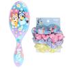 imageWet Brush Bluey amp Bingo Kids Midi Hair Brush Limited Edition Purple  Goody x Bluey Multicolor Satin Scrunchies 4ct For All Hair Types