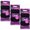 imageGoody ComfortFlex Black Seamless Elastics Ouchless Hold NoSlip Grip Hair Ties No Snag For Thick Hair 24ct