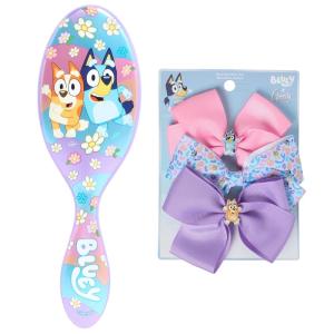 imageWet Brush Bluey amp Bingo Kids Midi Hair Brush Limited Edition Purple  Goody x Bluey amp Bingo Multicolor Bow Barrettes 3ct For All Hair Types SlideProof Hold Blue Pink amp Purple
